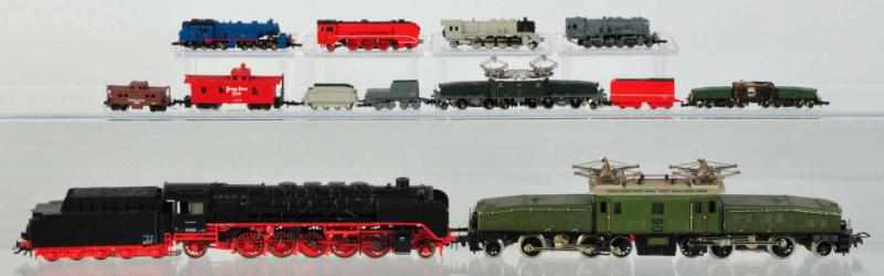 Appraisal: Lot of HO N-Gauge Train Engines German Includes one more