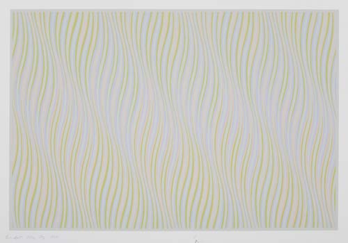 Appraisal: BRIDGET RILEY Rose Color screenprint x mm x inches full