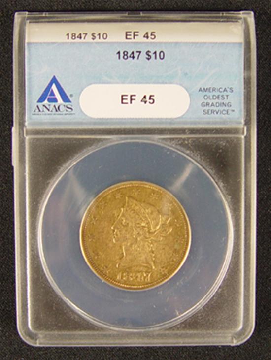 Appraisal: Liberty Gold Coin ANACS certified and graded XF