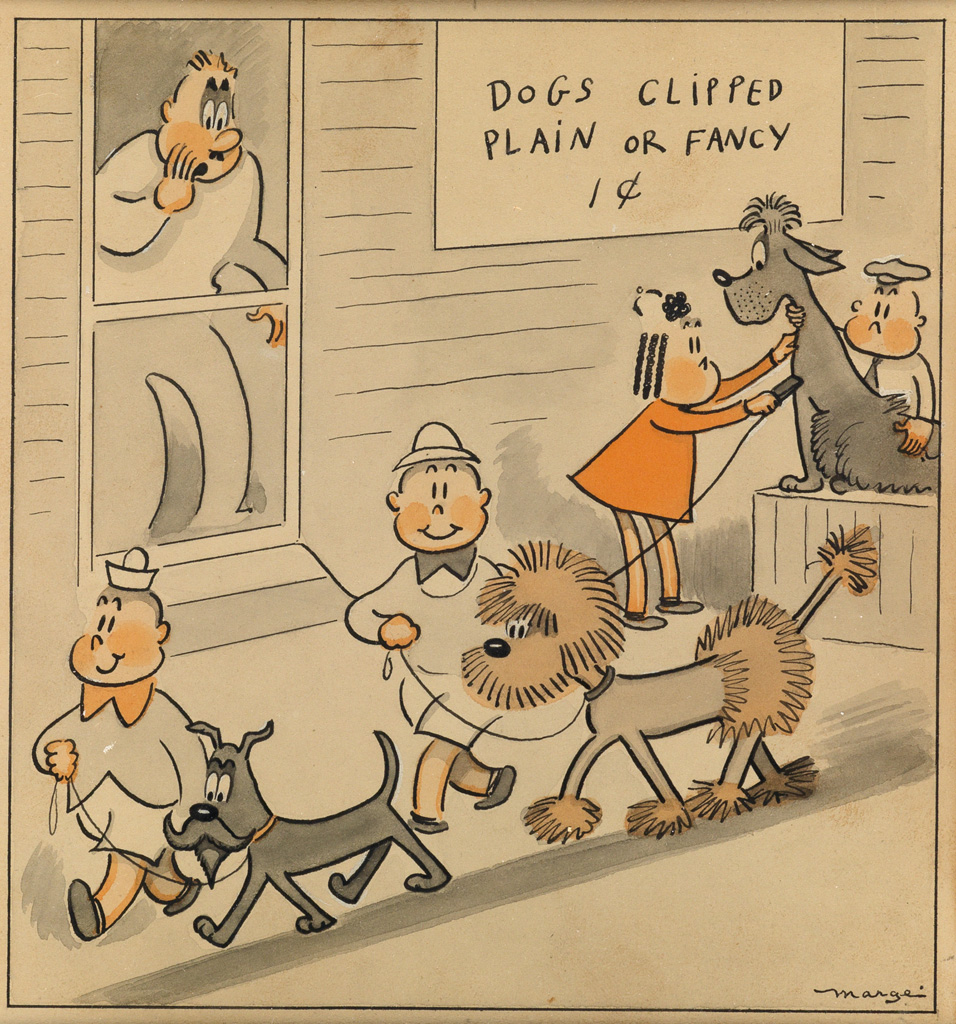 Appraisal: MARJORIE HENDERSON BUELL Dogs Clipped Plain or Fancy Ink and