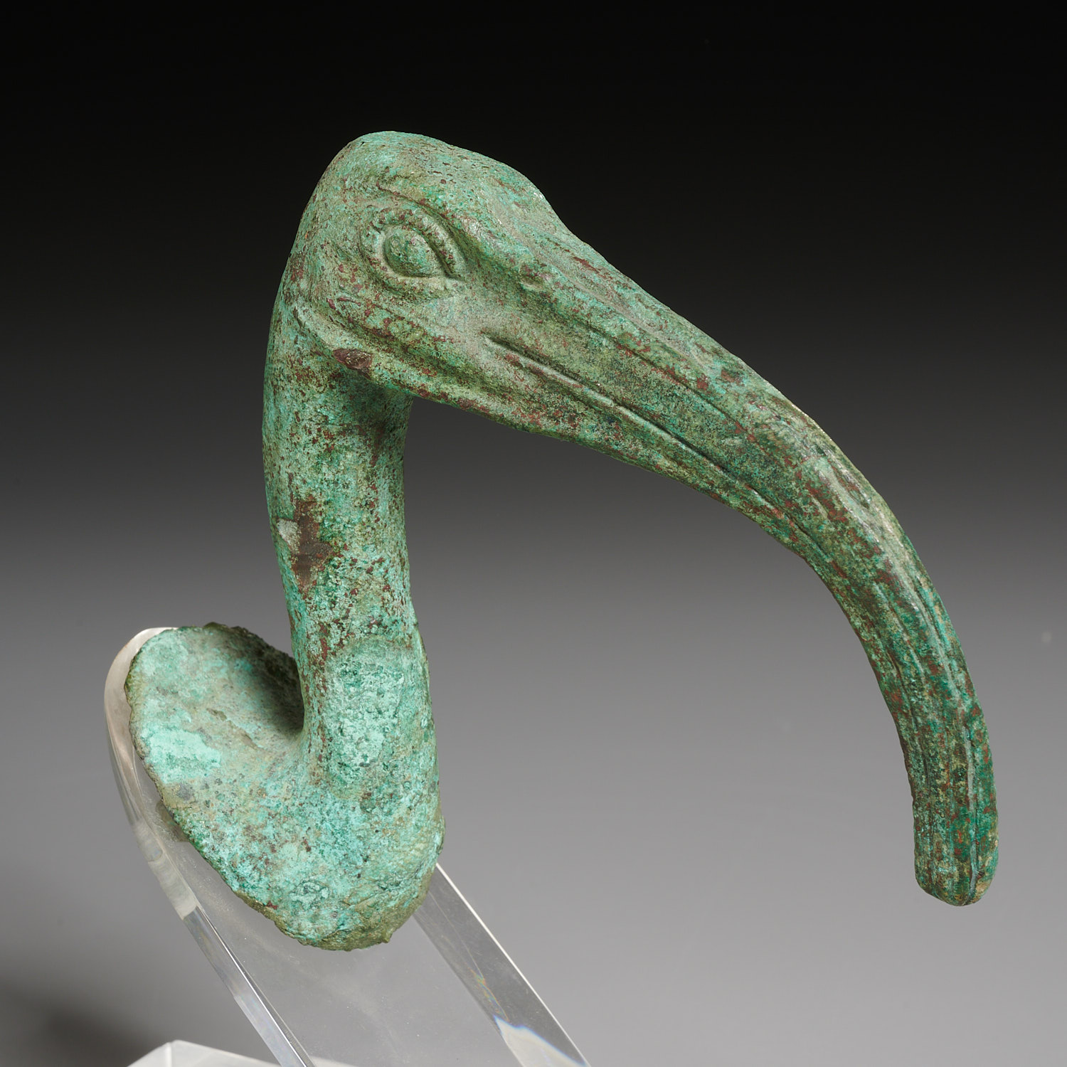 Appraisal: ANCIENT EGYPTIAN BRONZE IBIS EX-MATHIAS KOMOR Saite Period c -