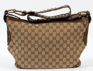 Appraisal: GUCCI MONOGRAM CANVAS PELHAM MESSENGER BAG GUCCI MONOGRAM CANVAS PELHAM