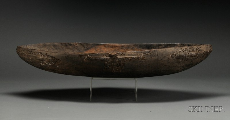 Appraisal: Melanesian Carved Wood Bowl Papua New Guinea Tami Islands the