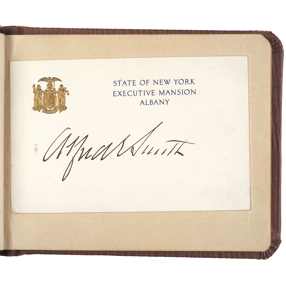 Appraisal: s N Y Political Celebrity Autograph Album Autographs s N