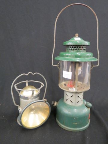 Appraisal: Lanterns early Coleman enameled and vintage Delta Powerlite