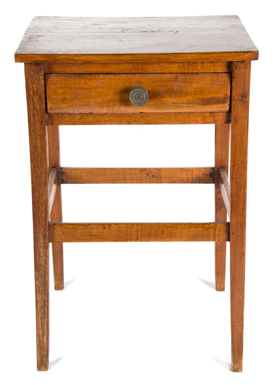 Appraisal: Sale Lot An American Pine Side Table th century having