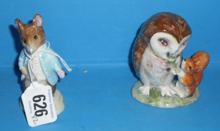 Appraisal: Beswick Beatrix Potter Figures Old Mr Brown and Johnny Townmouse