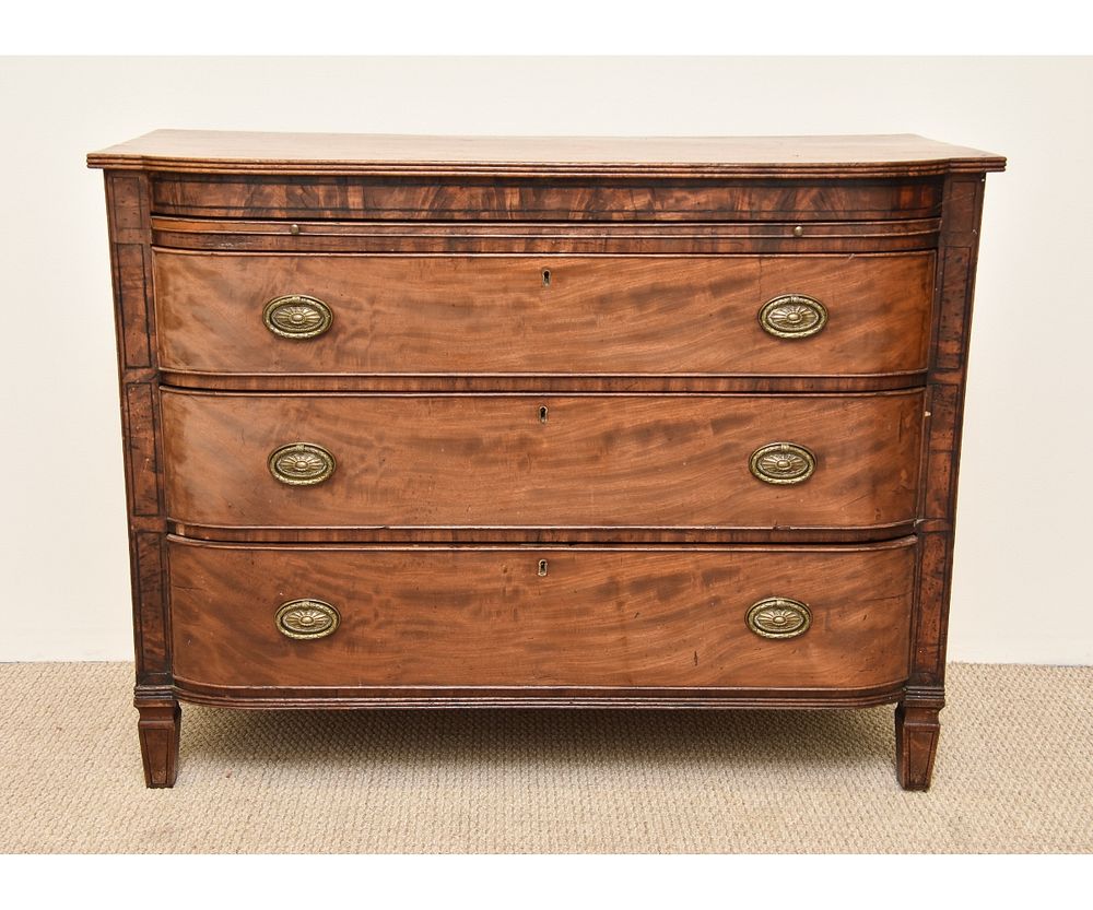 Appraisal: Georgian Mahogany Chest of Drawers Georgian mahogany chest of drawers