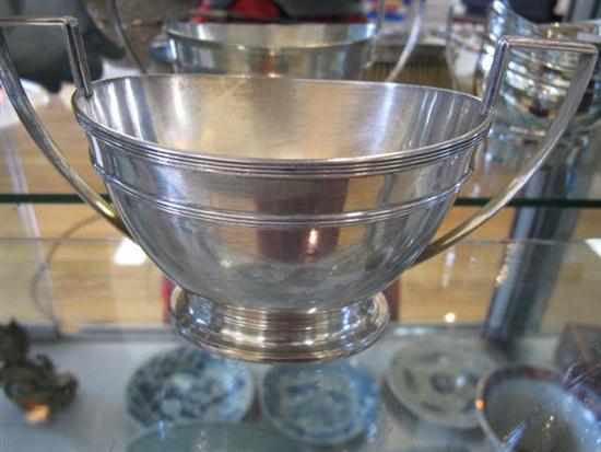 Appraisal: DUTCH SILVER TWO HANDLED SUGAR VESSEL