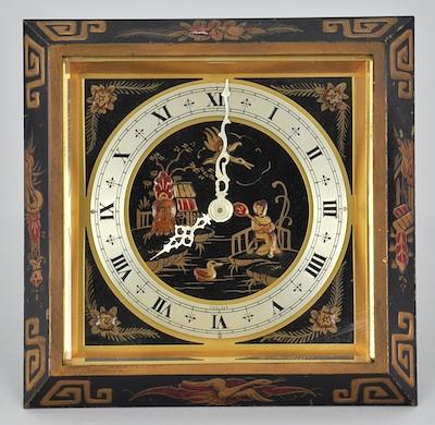 Appraisal: A Chinoiserie Decorated Desk Clock By Chelsea Clock Company Boston