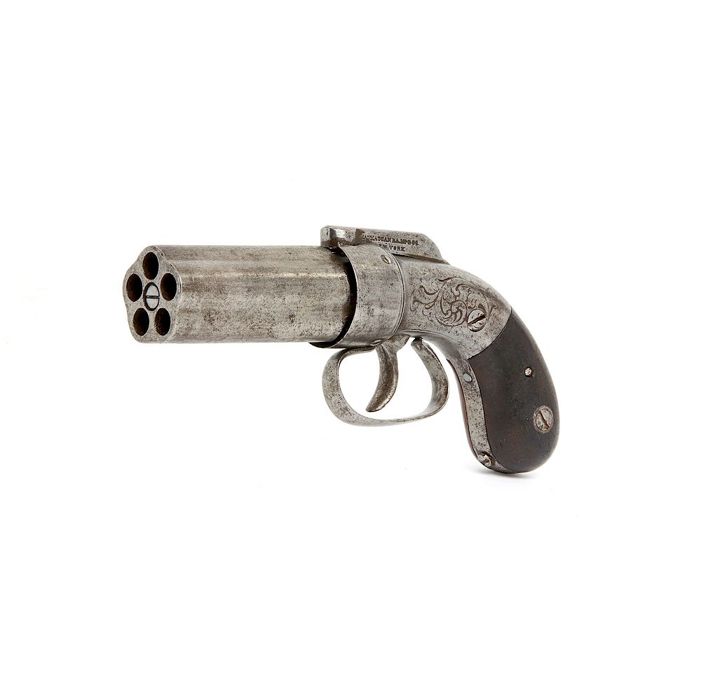 Appraisal: Manhattan Pepperbox Revolver Manhattan pepperbox pistol in caliber shots A