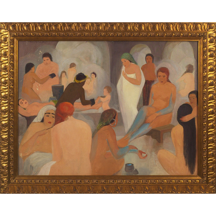 Appraisal: Eda Elisabeth Sterchi American - Bath House Tunis c oil