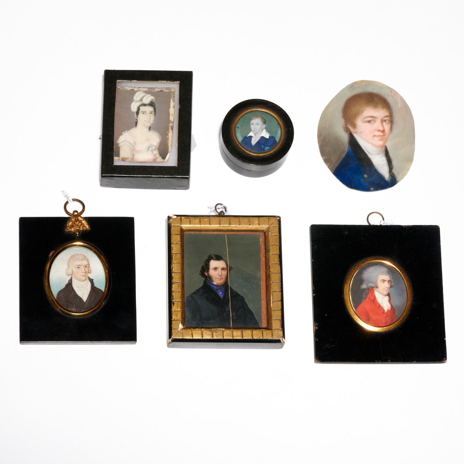 Appraisal: COLLECTION BRITISH AMERICAN PORTRAIT MINIATURES th c portraits incl Lord