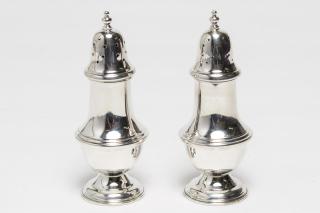 Appraisal: National Silver Co Sterling Salt Pepper Shakers Sterling silver salt