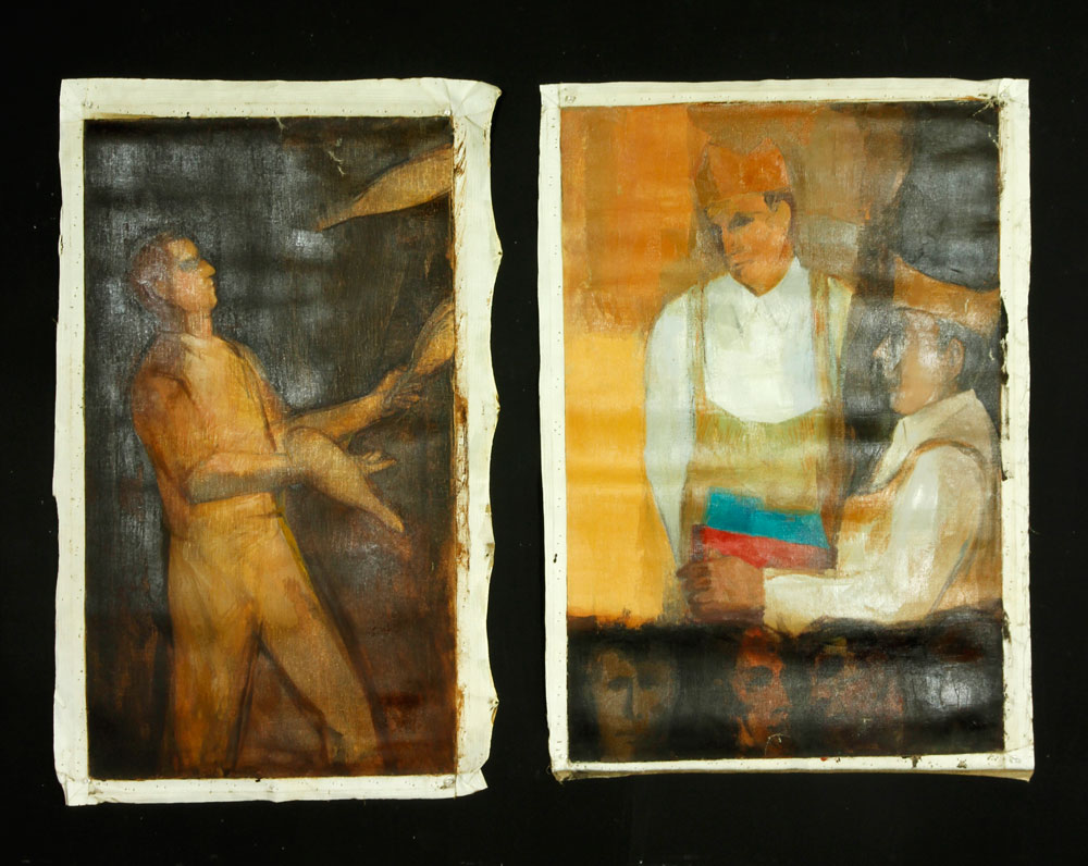 Appraisal: - Lot of Jeswald Paintings Lot of two paintings by