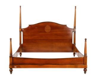 Appraisal: Roche Bobois Art Deco Style Mahogany Bed Roche Bobois French