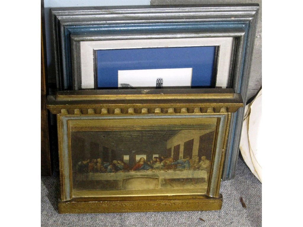 Appraisal: Lot comprising an American print and a reproduction 'The Last