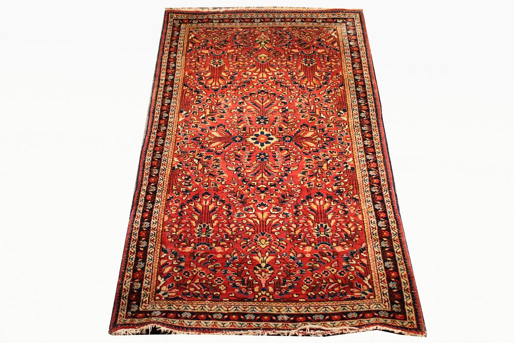 Appraisal: Persian Sarouk Rug Persian Sarouk Rug Size x in '