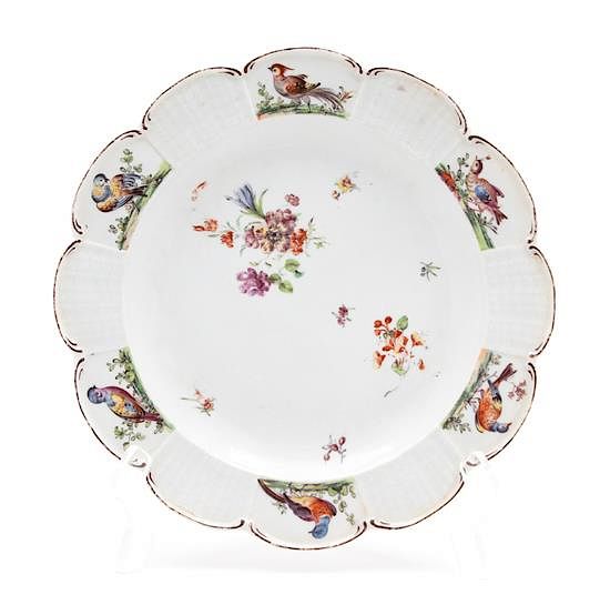 Appraisal: A Chelsea Porcelain Dessert Plate Diameter inches A Chelsea Porcelain