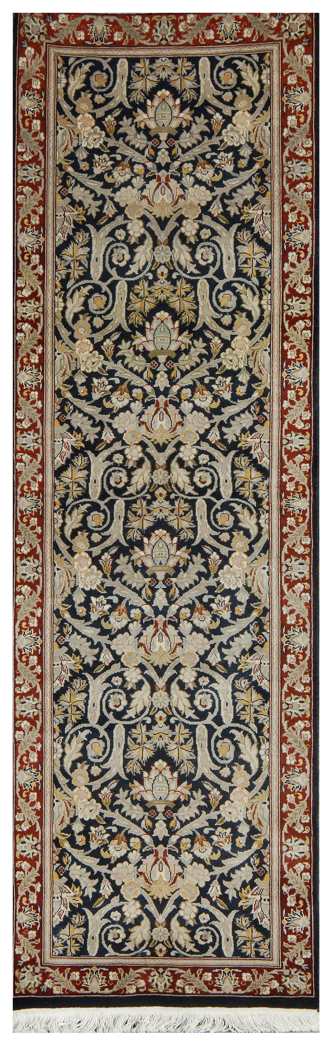 Appraisal: ORIENTAL RUG PERSIAN DESIGN ' x ' Scrolling arabesque gray