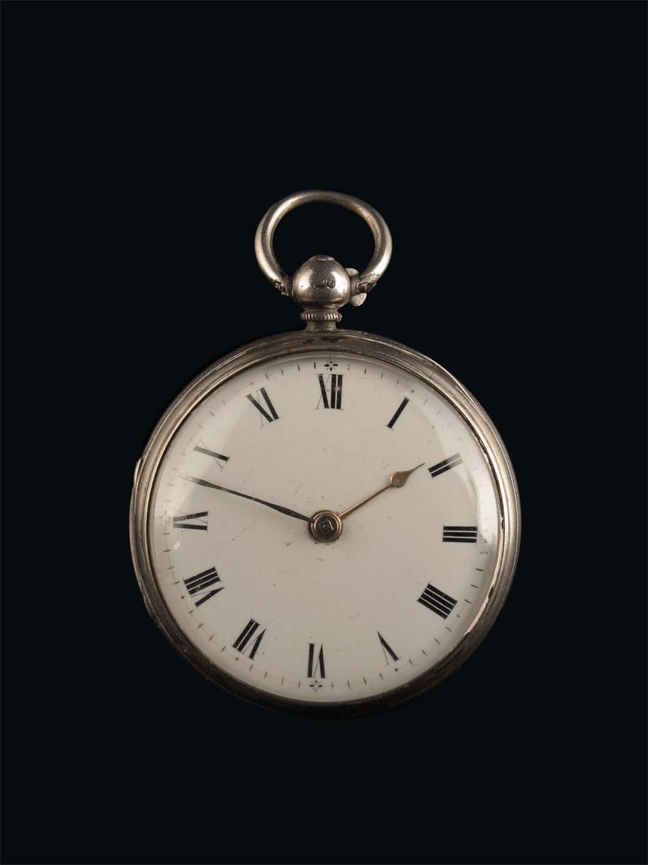 Appraisal: A silver rack lever watch