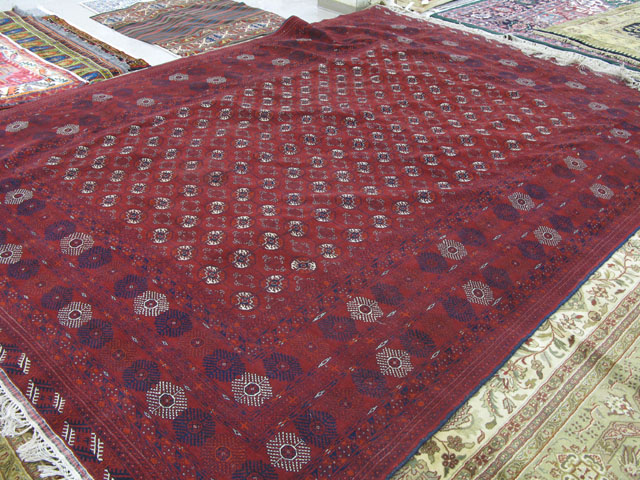 Appraisal: AFGHAN BELOUCHI BOKHARA CARPET ' x '