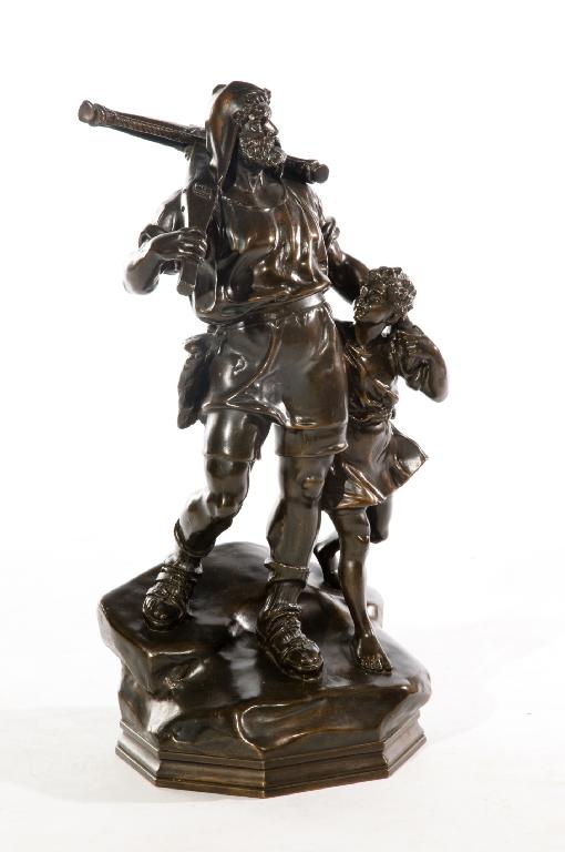 Appraisal: RICHARD KISSLING SWISS - WILLIAM TELL AND HIS SON PATINATED