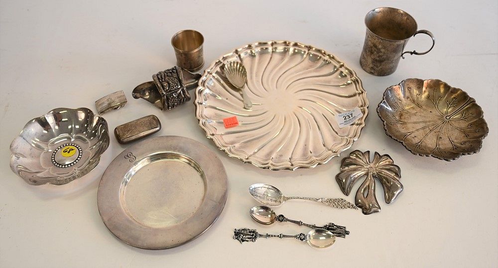 Appraisal: Sterling Silver Lot to include two Tiffany pieces including two