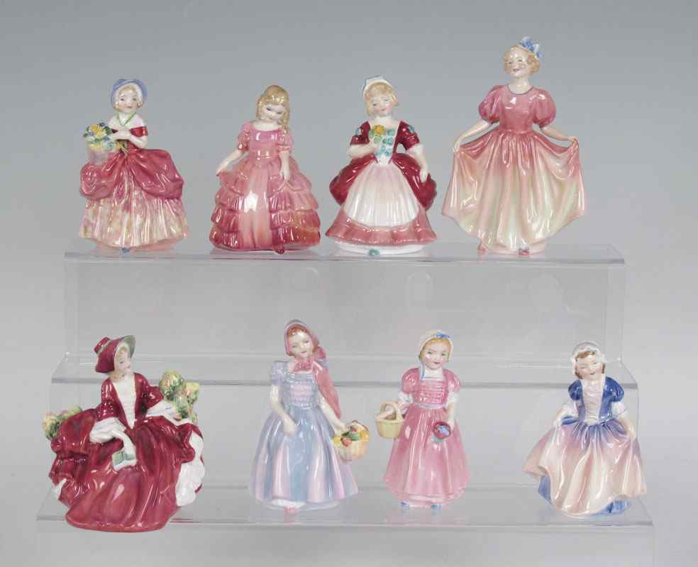 Appraisal: SMALL ROYAL DOULTON FIGURINES ROSE HN WENDY HN CISSIE HN