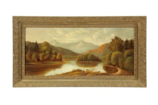 Appraisal: LANDSCAPE AMERICAN SCHOOL LATE TH CENTURY Oil on canvas unsigned