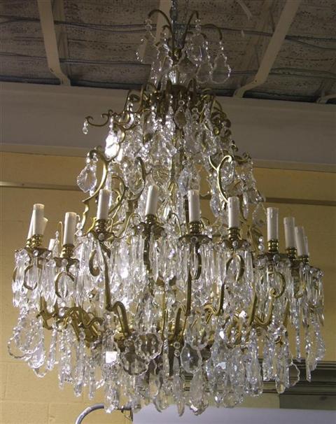 Appraisal: REGENCE STYLE BALLROOM CHANDELIER Of large size with a gilt-bronze