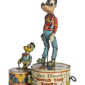 Appraisal: A Marx 'Walt Disney's Donald Duck Duet' Tin Windup Toy