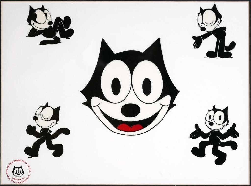 Appraisal: JOE ORIOLO FELIX THE CAT SERIOGRAPH CELSeriograph cel stamped in