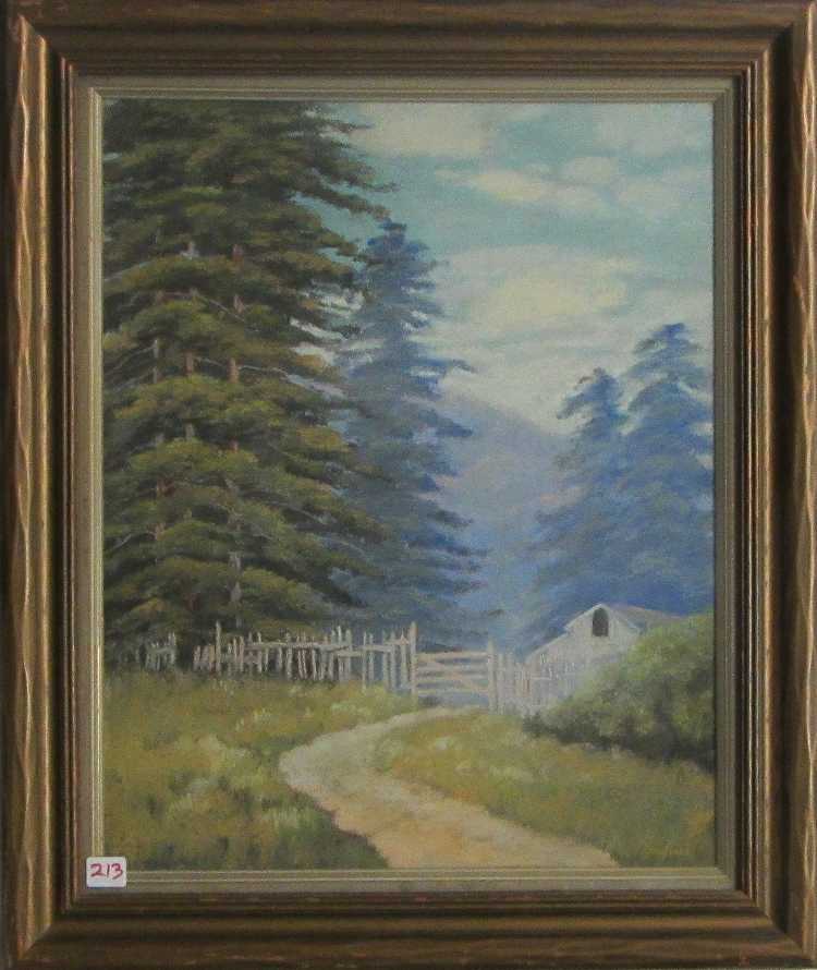 Appraisal: EDWIN SIEGFRIED PASTEL ON PAPER California - Forested Santa Cruz