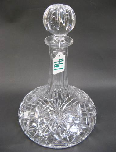 Appraisal: TOWLE CRYSTAL SHIP'S DECANTER in a diamond and fan pattern