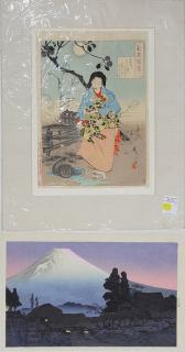 Appraisal: Japanese Woodblock Prints Shotei Yoshitoshi lot of Japanese woodblock prints