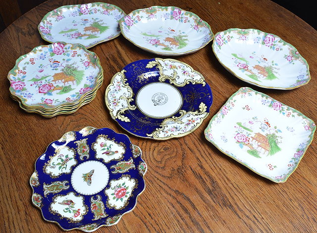 Appraisal: A Royal Doulton Temple pattern dessert service an English possibly