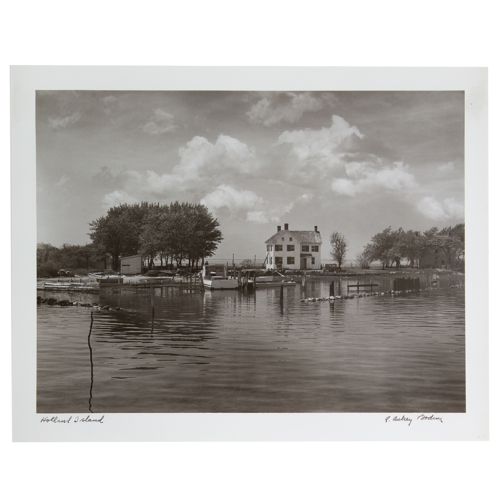 Appraisal: A AUBREY BODINE HOLLAND ISLAND American - Gelatin silver print