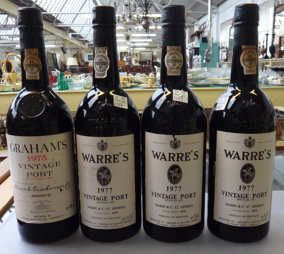 Appraisal: Six bottles of Warres vintage port and one bottle of