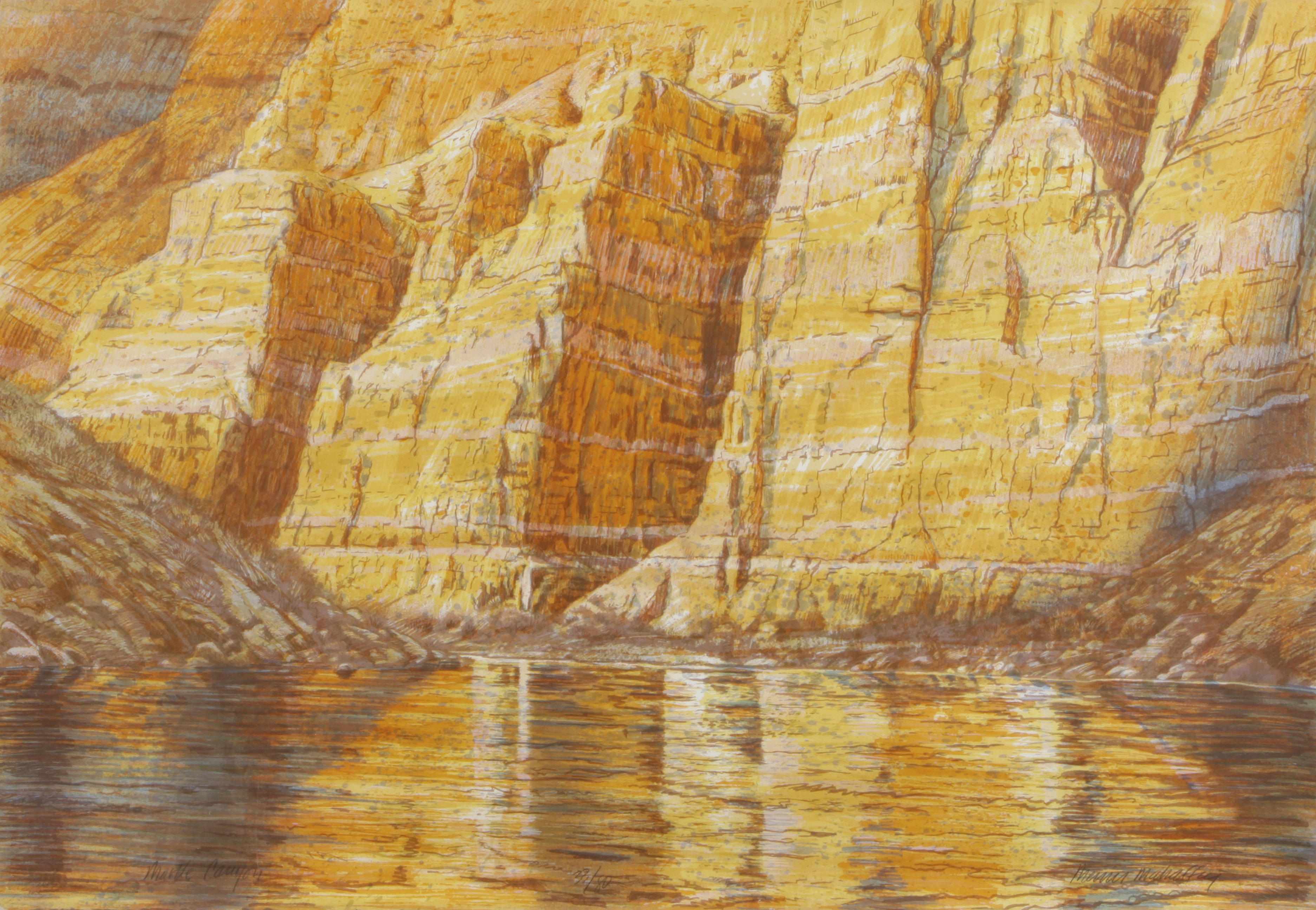 Appraisal: Merrill Mahaffey American born Marble Canyon c Lithograph in colors