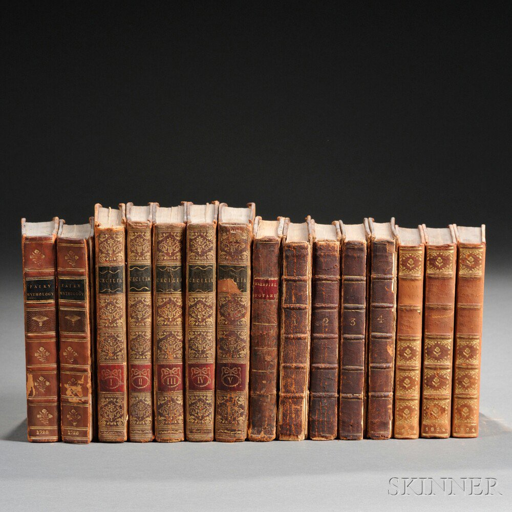 Appraisal: Literature th- th Centuries Fifteen Volumes Fanny Burney's - Cecilia