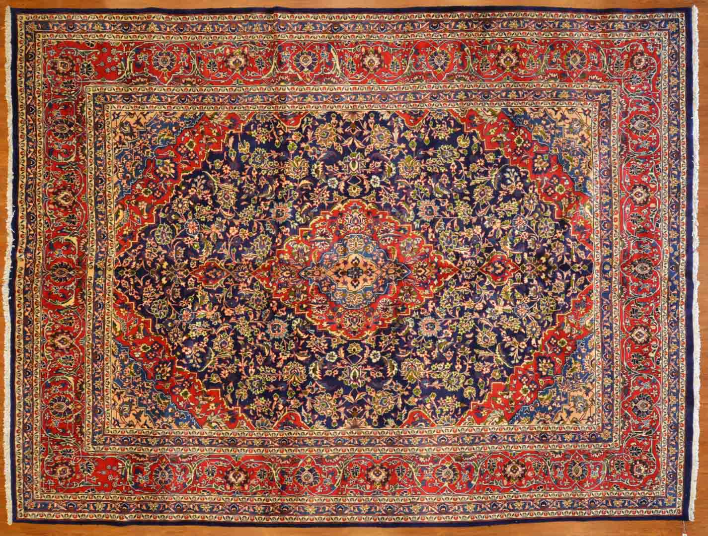 Appraisal: Persian Keshan carpet approx x Iran modern Condition Like new