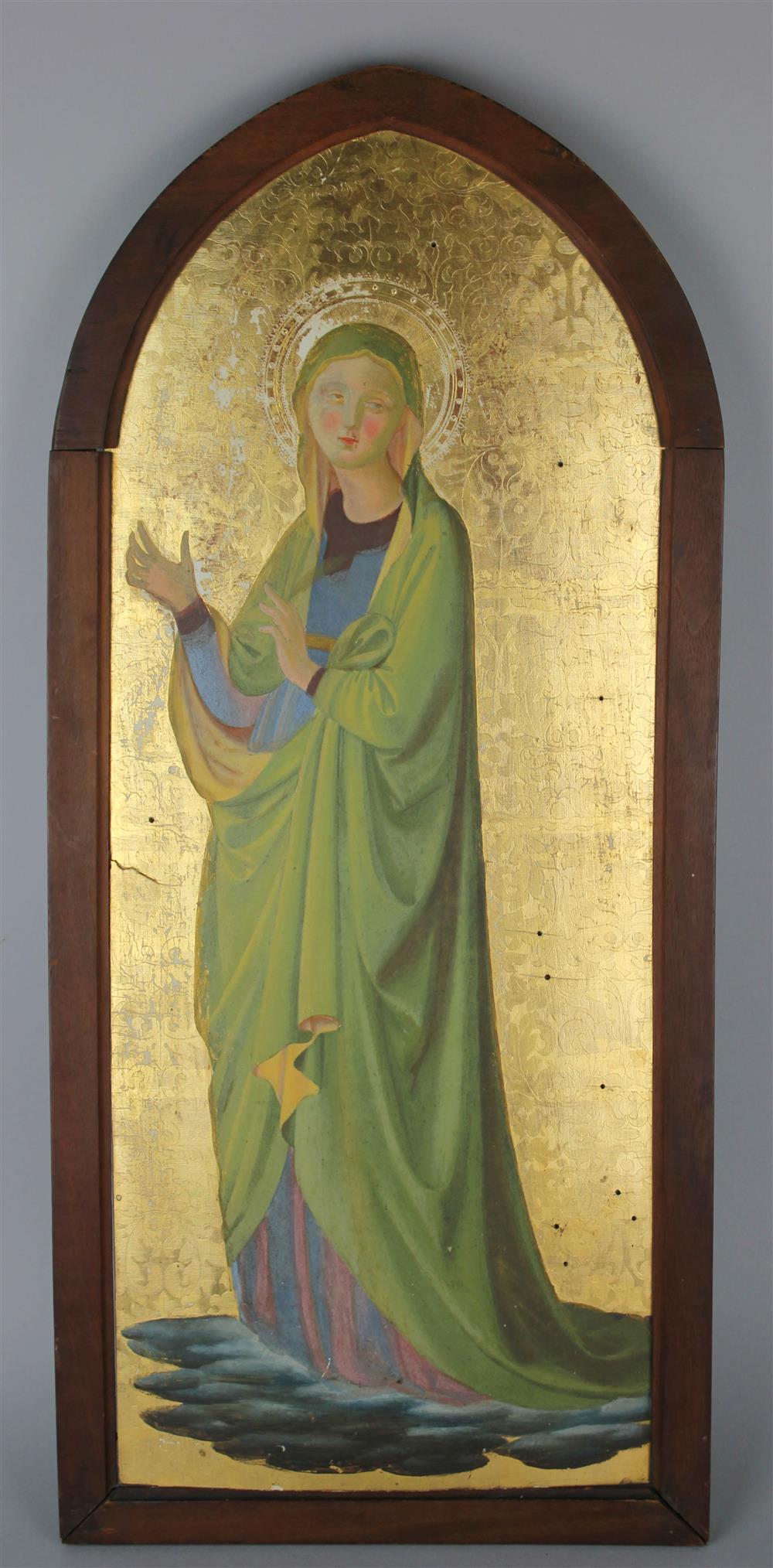 Appraisal: AFTER PIETRO BENVENUTI ITALIAN TH TH CENTURY SAINT Gilt and