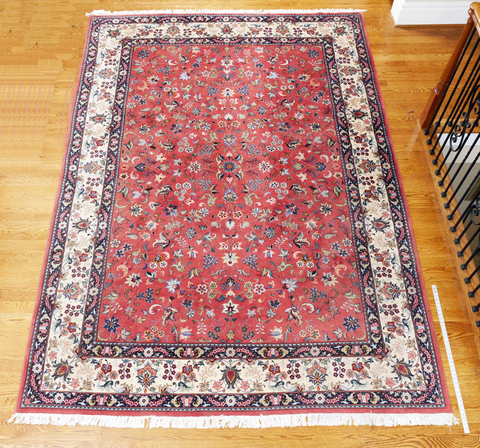 Appraisal: APPROX - YR OLD INDO-PERSIAN HAND KNOTTED WOOL RUG '