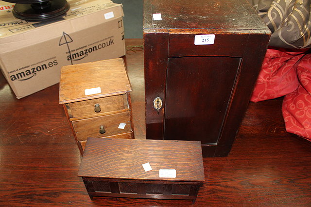 Appraisal: A SMALL GEORGIAN MAHOGANY FILING CABINET with panelled door wide