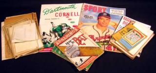 Appraisal: Pcs Cornell Dartmouth VINTAGE ANTIQUE SPORTS RELATED EPHEMERA Williams Forestville