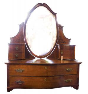 Appraisal: Mahogany Dresser with Mirror H x W x D