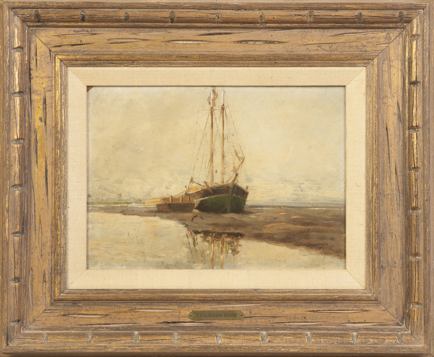 Appraisal: Anne Rogers Minor American - Boats on the shore Sgn