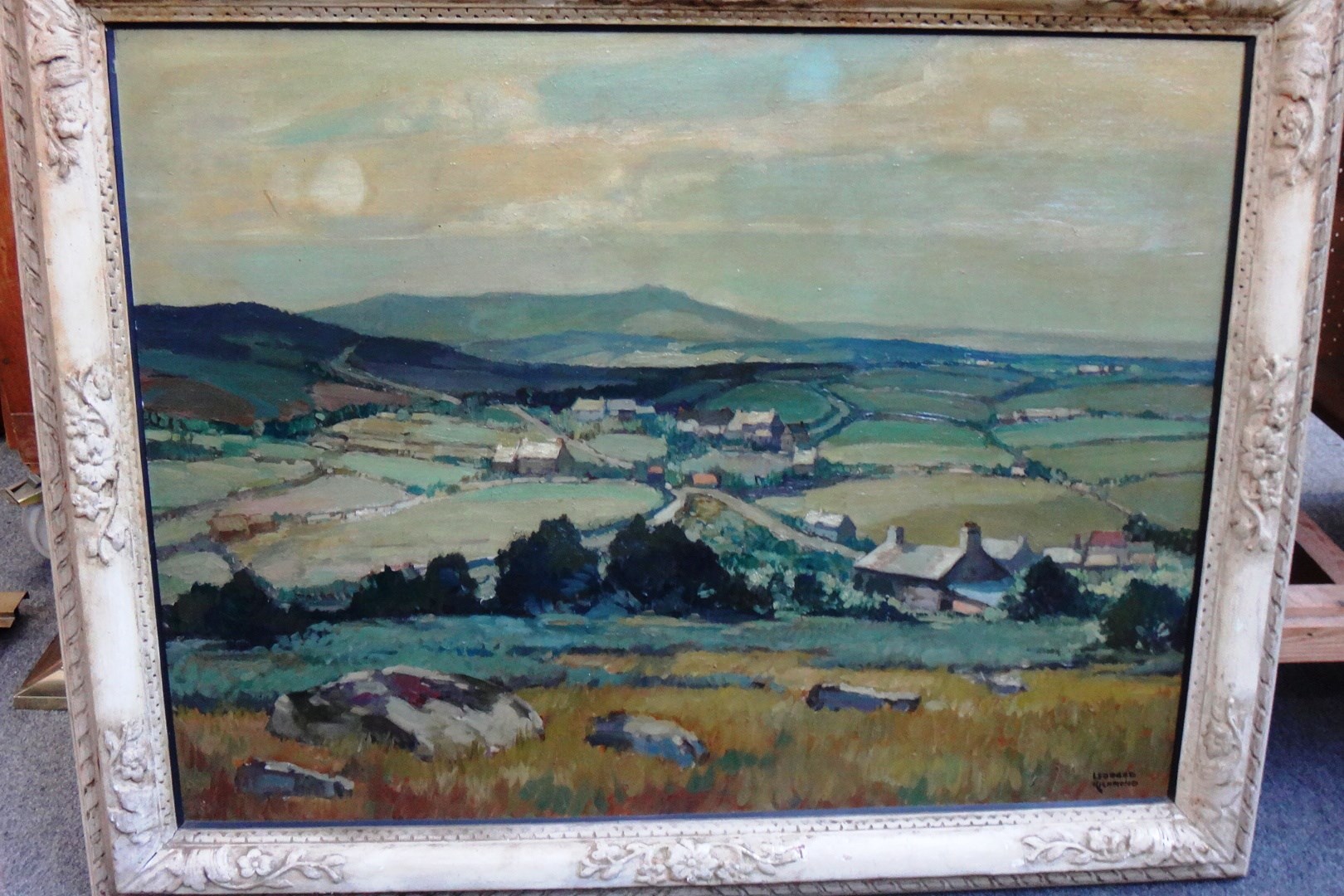 Appraisal: Leonard Richmond - Landscape near St Austell oil on canvas