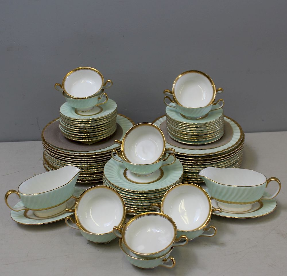 Appraisal: Minton Somerset Porcelain Lot To inc sauceboats with under plates